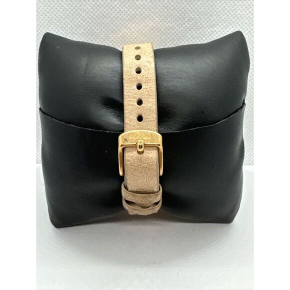 Fossil Riley ES3466 Women's Rose Gold-Tone Sand Leather Analog Dial Watch JNA310 - Picture 4 of 11